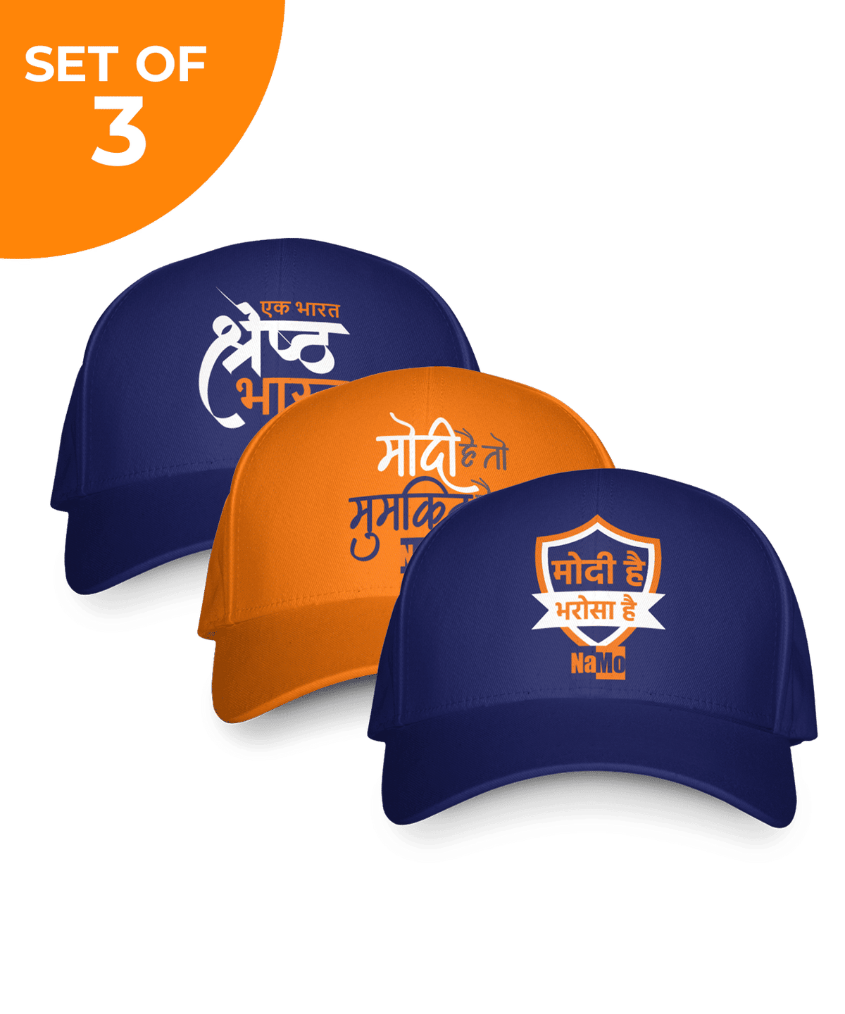 Caps Combo - Pack of 3