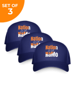 Nation with Namo Caps - Set of 3