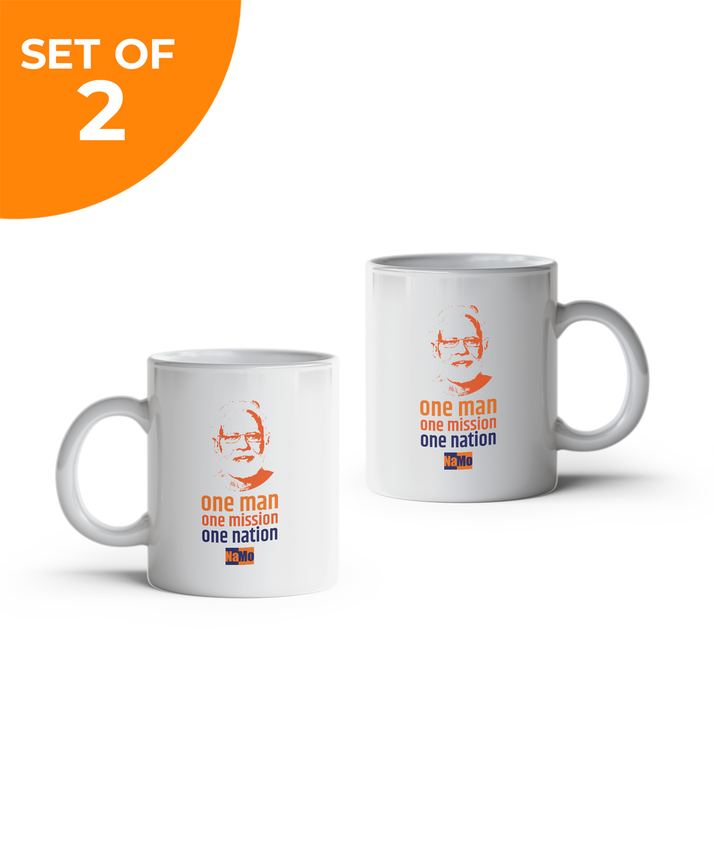 Set of 2 - One Man One Mission One Nation Mugs